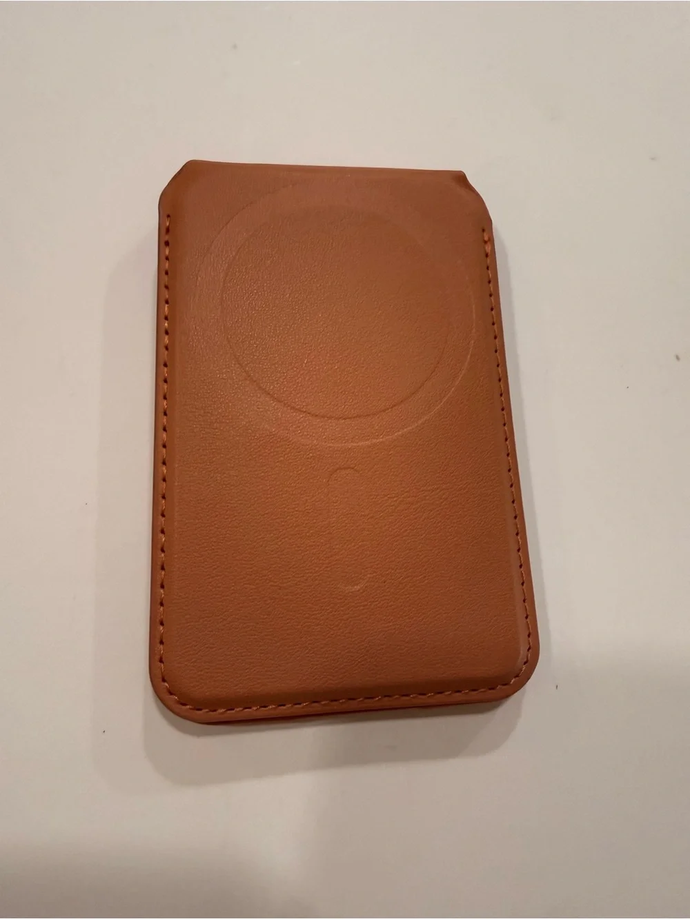 Upcycled Luxury Monogram Magnetic Phone Card Holder Wallet Case in Brown